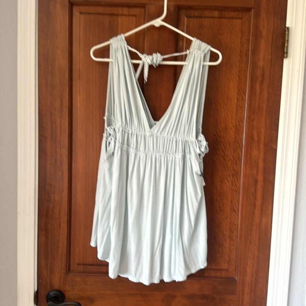 Free People-Aries Tank- S- Light Blue - Picture 2 of 3